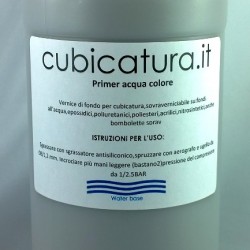 1 LT. Primer ATOSSICO acqua - colore - FAST CUBIC -  GRIGIO MEDIO