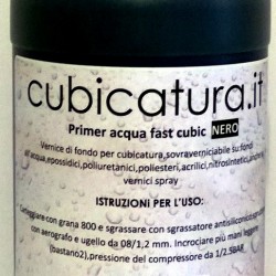 1 LT. Primer ATOSSICO acqua - colore - FAST CUBIC - NERO